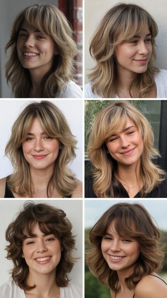 Textured Fringe With Graduated Long Layers