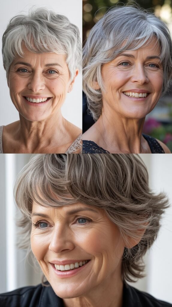 Wispy Bangs with Short Cut