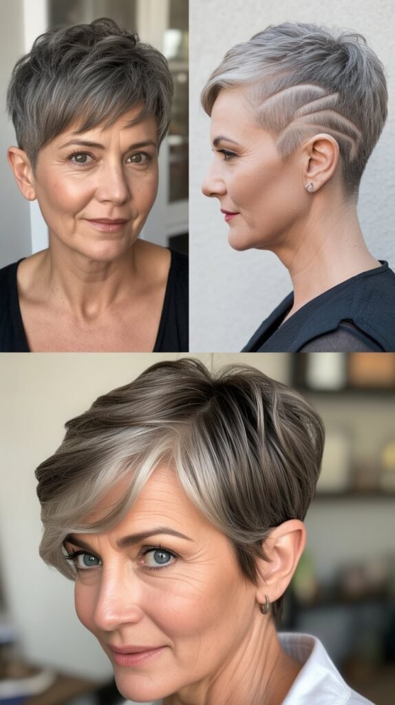 Pixie with Shaved Sides