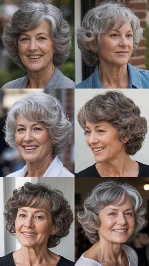 Voluminous Layered Style with Soft Curls