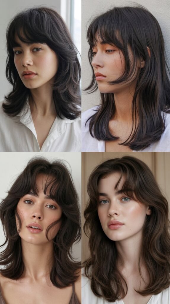 Korean-Inspired See-Through Bangs with Soft Layers
