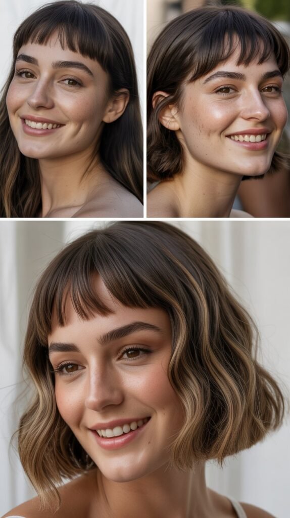 Arched Bangs: Curved Perfection