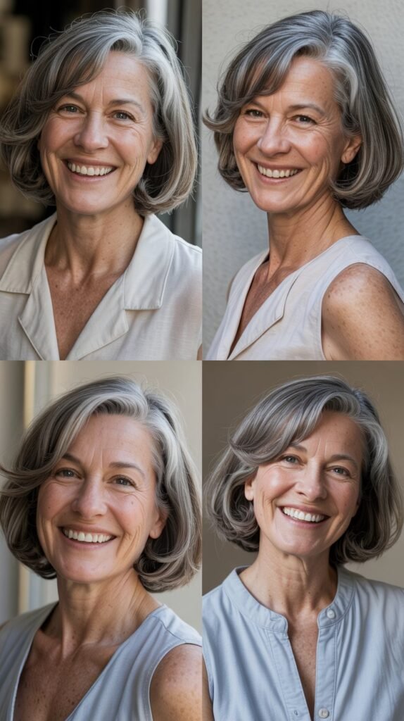 The Angled Bob (A-Line Bob)