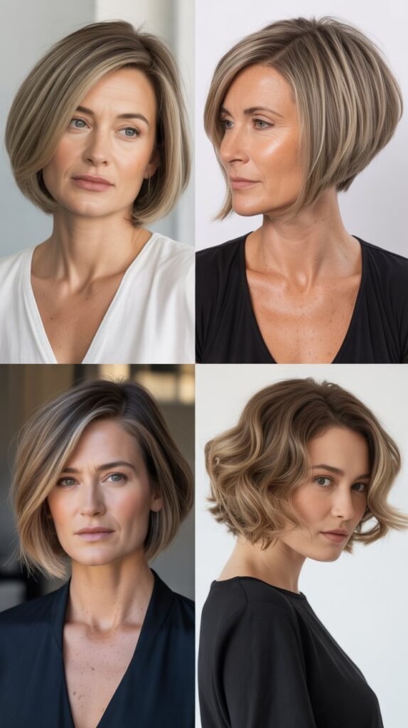 Stacked Bob with Nape Emphasis