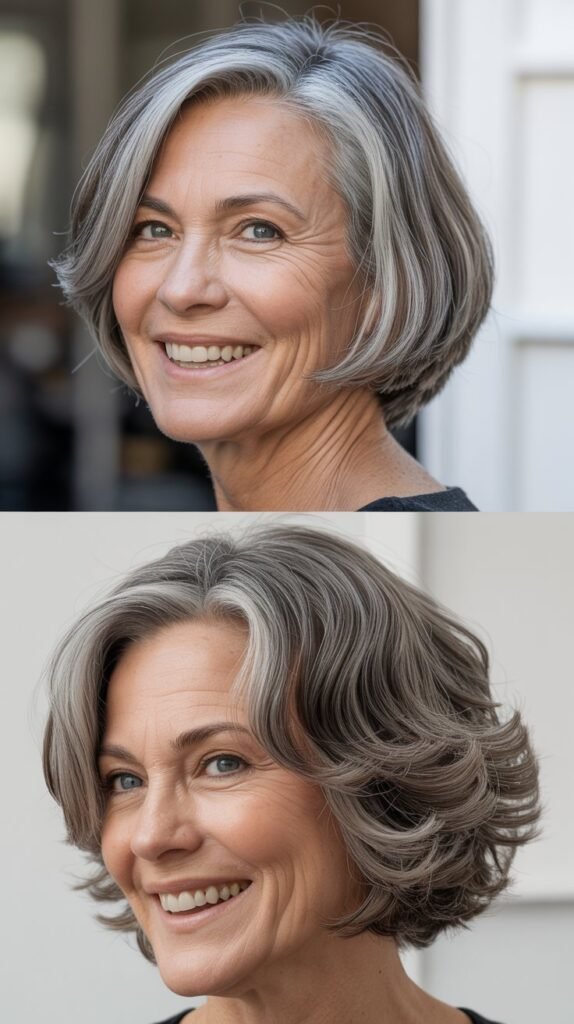 Blunt Lob with Subtle Layers