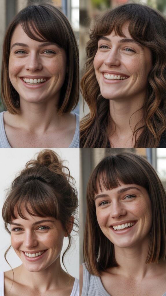Cowlick-Friendly Bangs