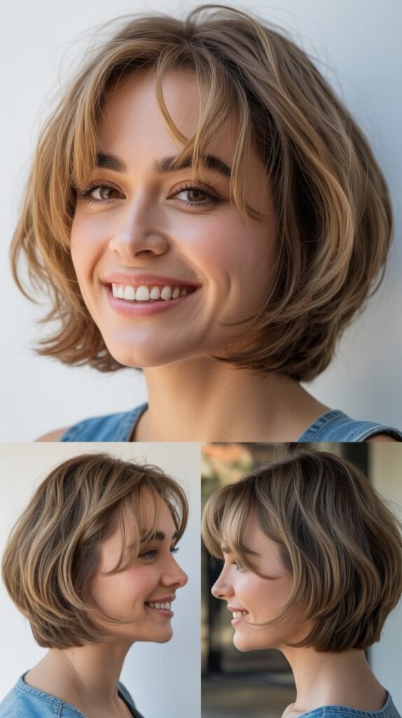 Layered Bob With Micro Bangs
