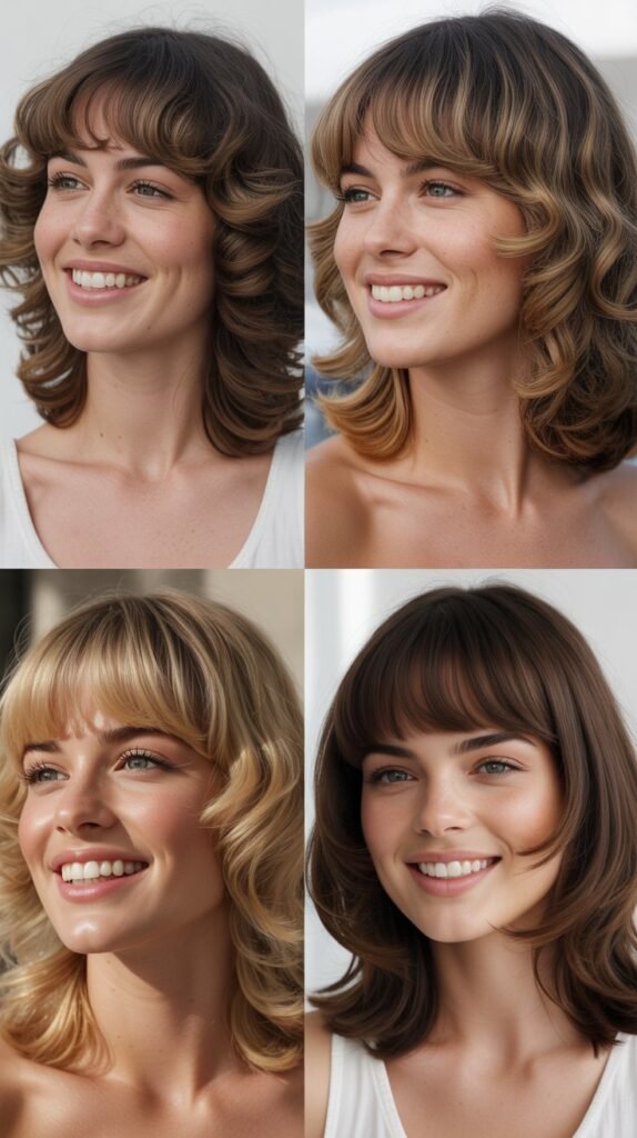 Layered Flip With Full Bangs