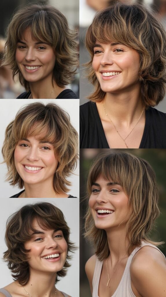Layered Shag With Textured Bangs