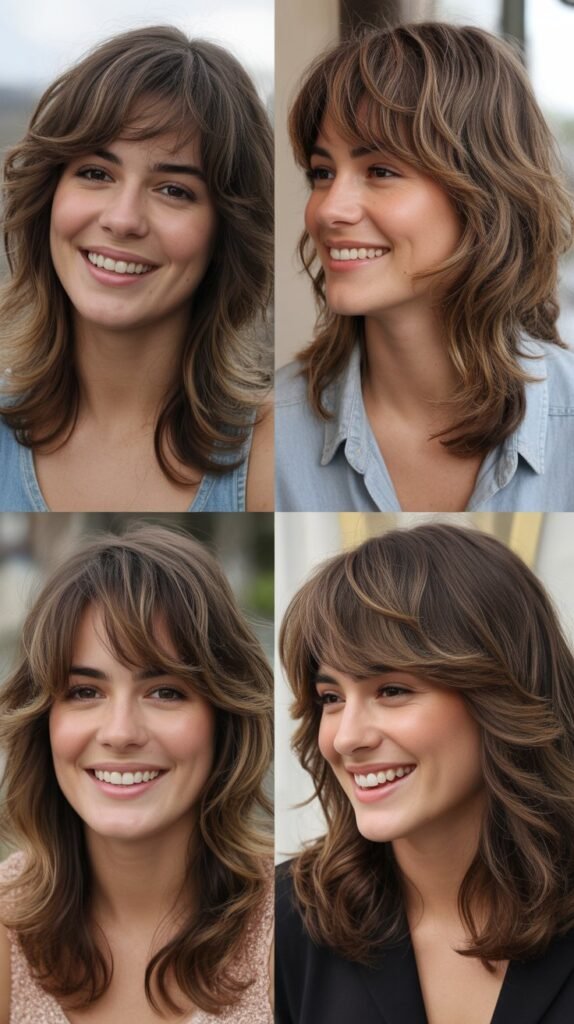 Volume Layers With Textured Bangs