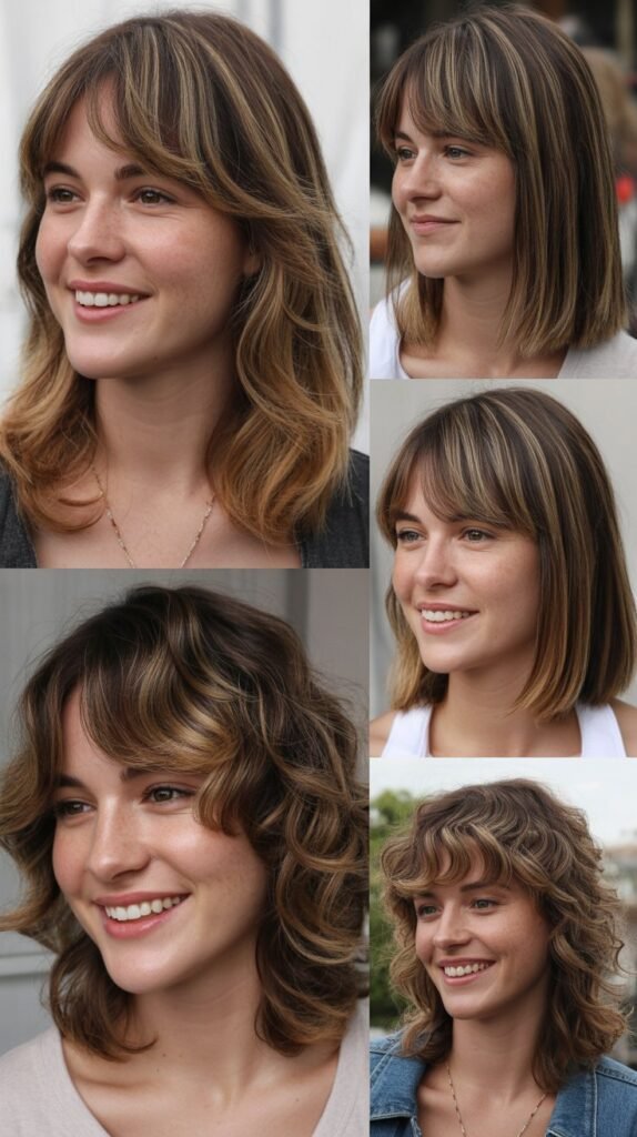 Subtle V-Cut Layers with Front Fringe