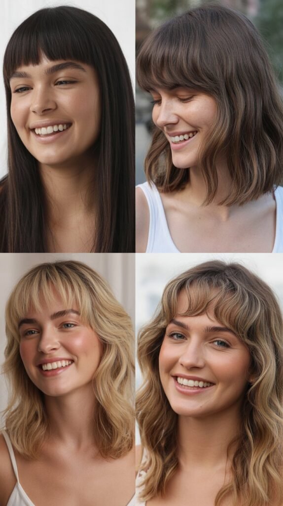 Straight Heavy Fringe with Medium Waves
