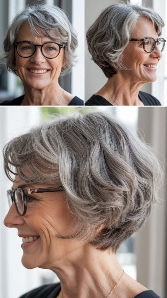Nape-Length Bob with Textured Ends