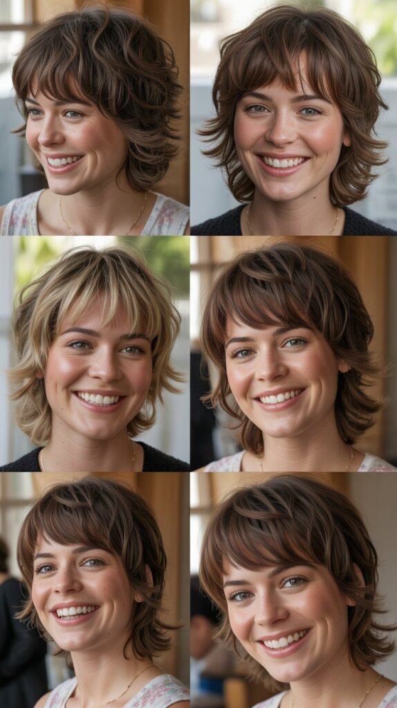  Choppy Bangs with Shaggy Layers