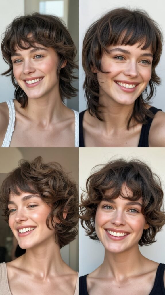  Choppy Layers With Baby Bangs