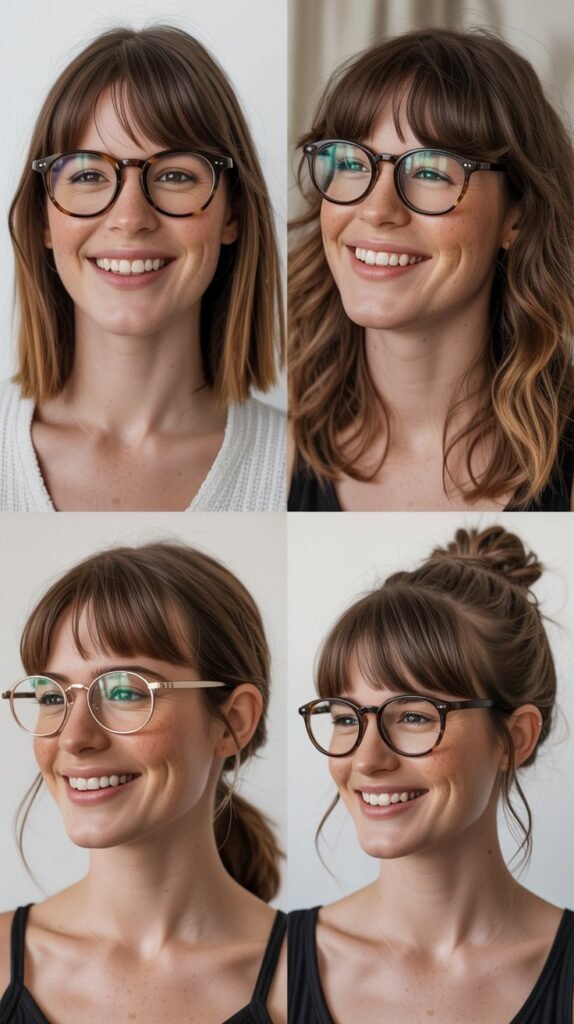  Bangs with Glasses