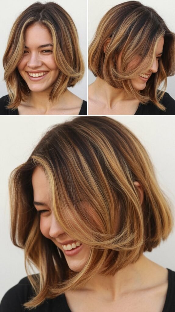  Long Bob with Balayage