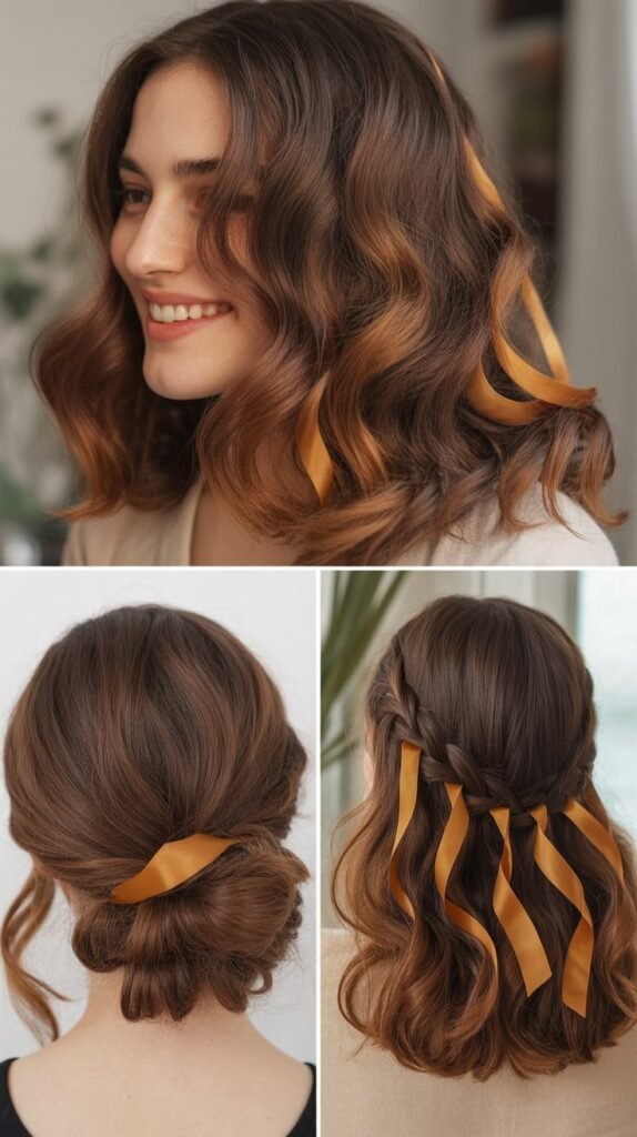 Chocolate Brown with Toffee Ribbons