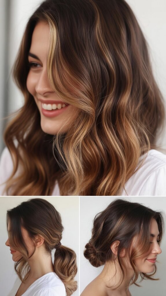 Espresso Brown with Toffee Balayage