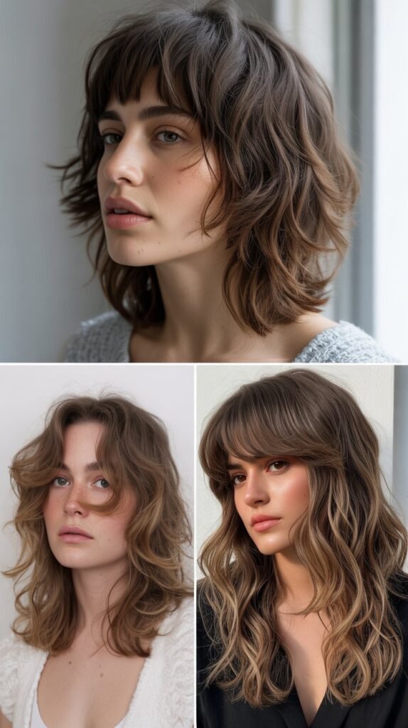 Messy Bangs with Tousled Layers