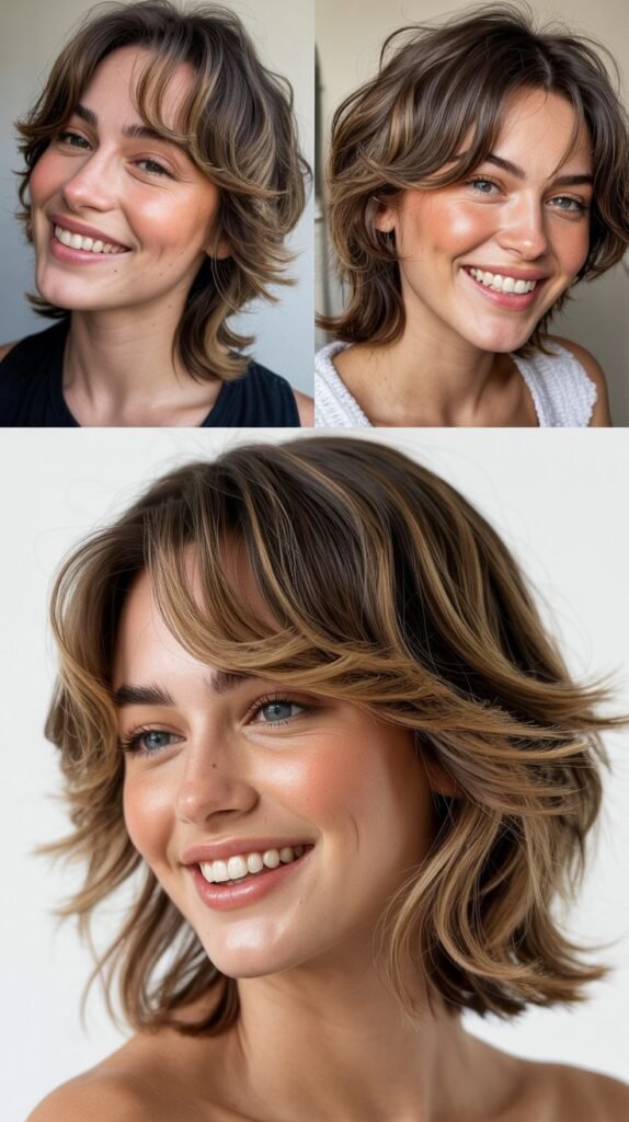 Modern Mullet with Face-Framing