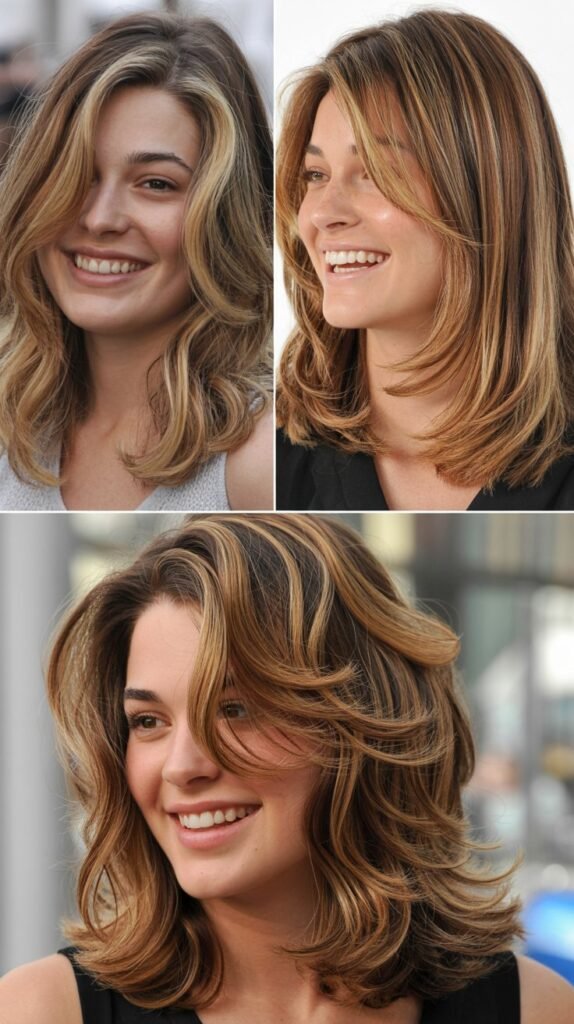 Layered Mid-Length with Highlights