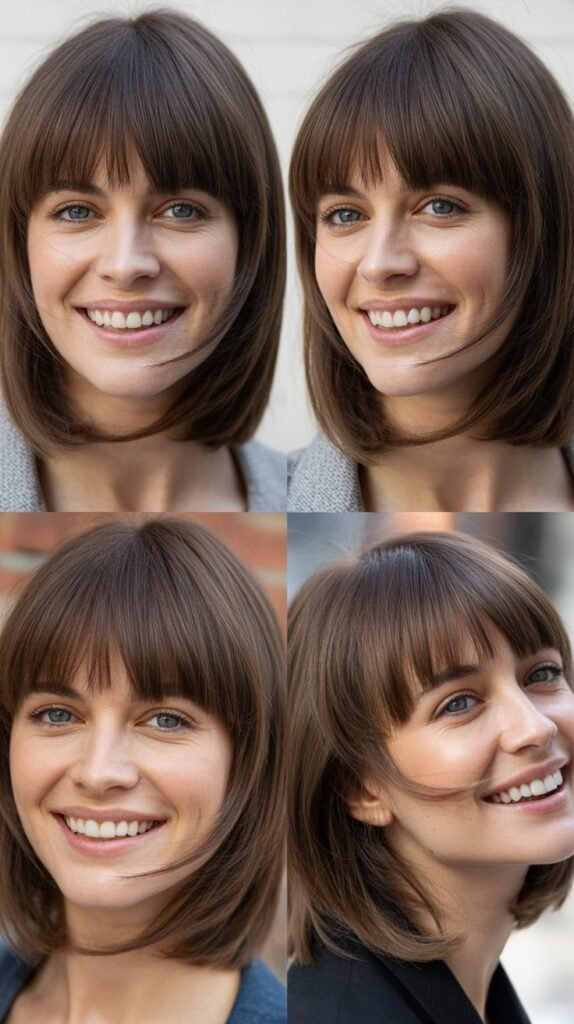 Blunt Fringe with Invisible Layers