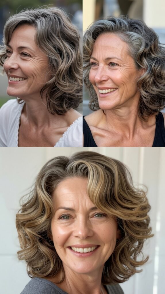 Shoulder-Length Waves with Volume at the Crown