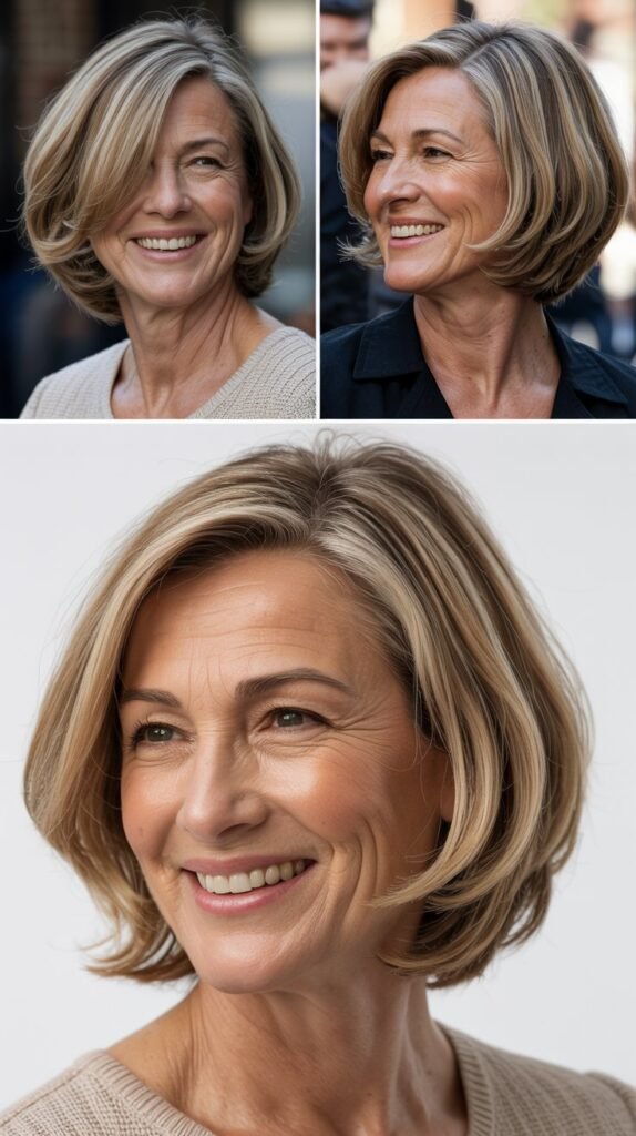 Chin-Length Bob with Face-Framing Layers
