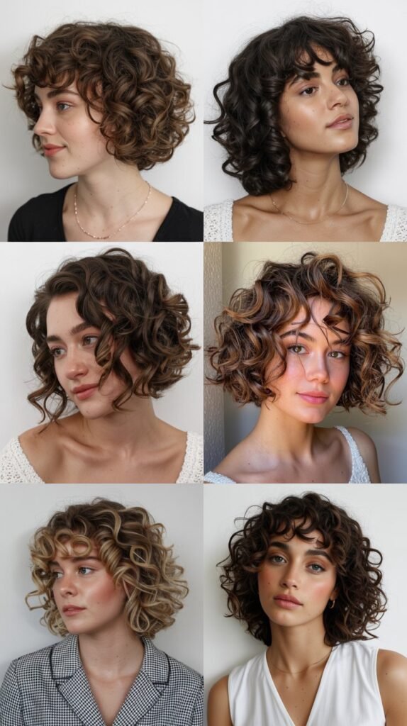  Bouncy Curly Bob with Volume
