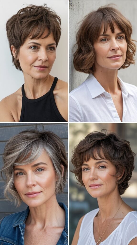 Textured Crop with Micro Bangs