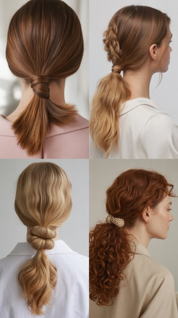 The Low Ponytail with Knot Detail