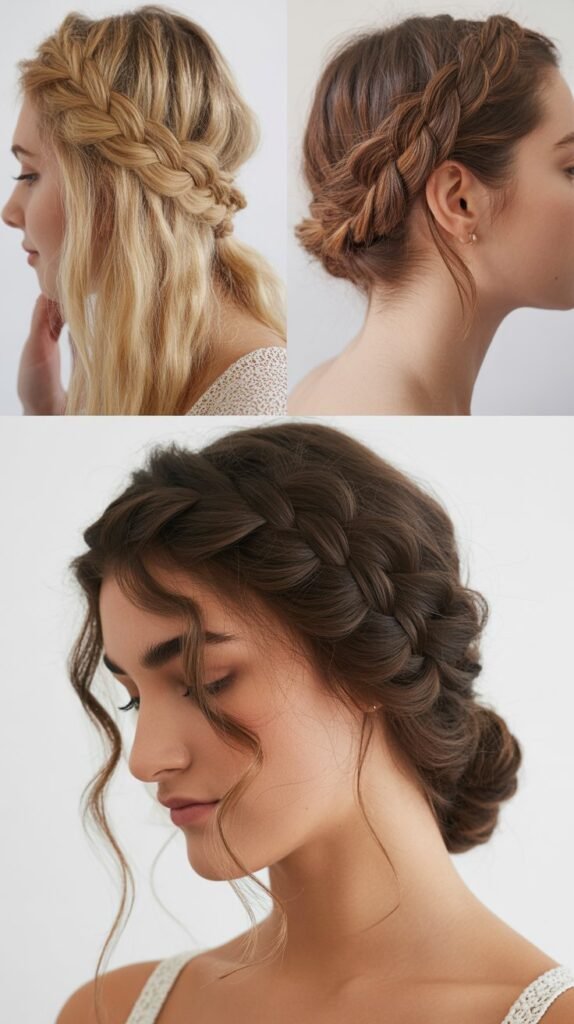 Braided Crown Updo