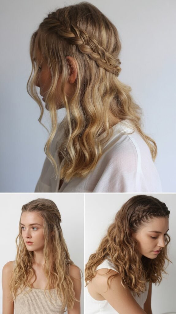 Classic French Braid Waves