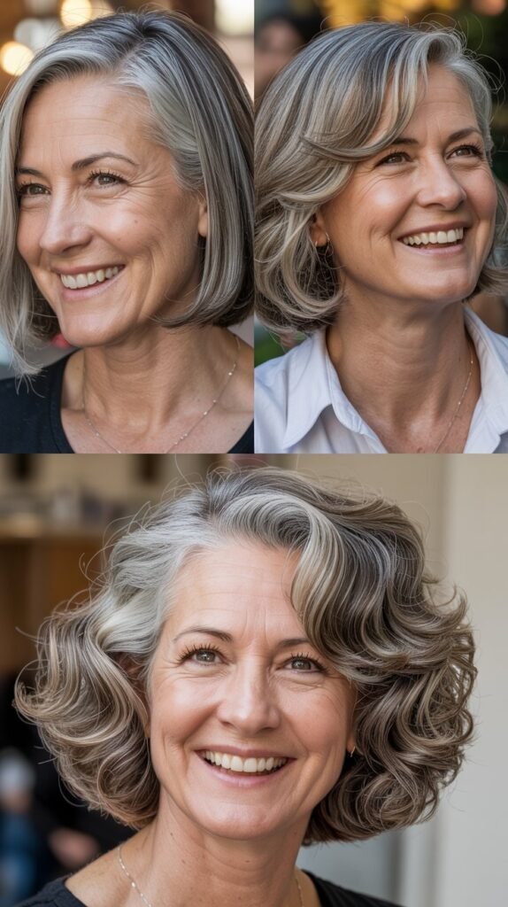  Chin-Length Cut with Side Part