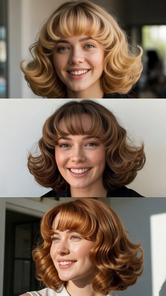 Arched Bangs with Volume-Boosted Waves