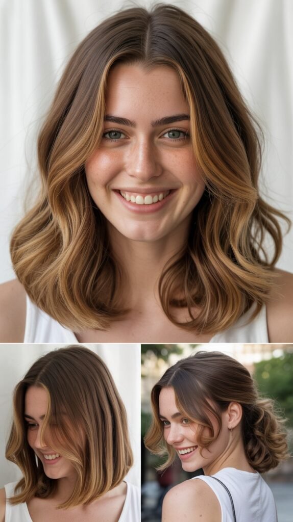 Sandy Brown with Honey Lowlights