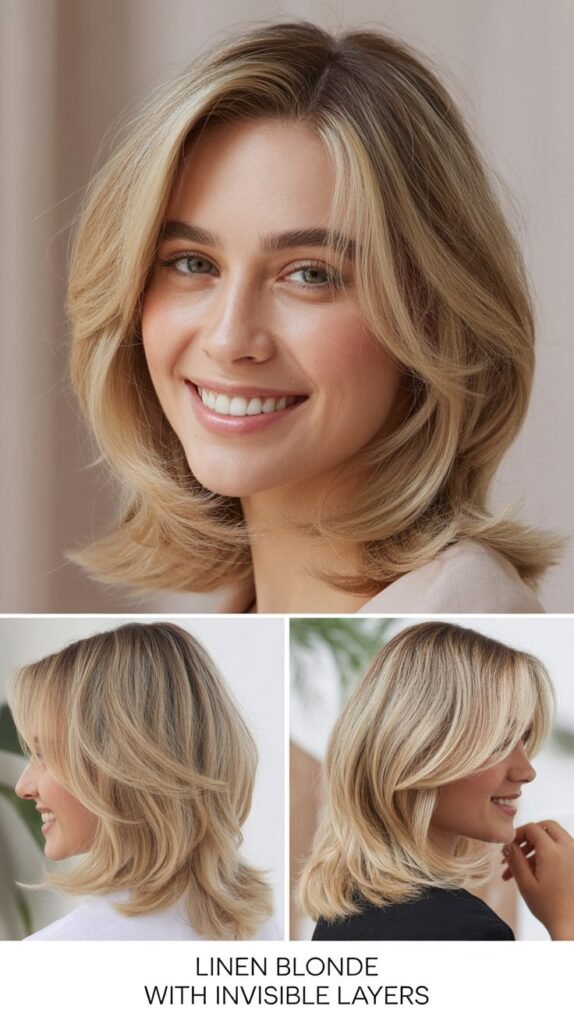 Linen Blonde with Invisible Layers