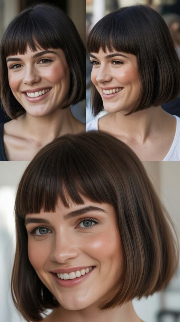 Blunt Fringe with A-Line Bob