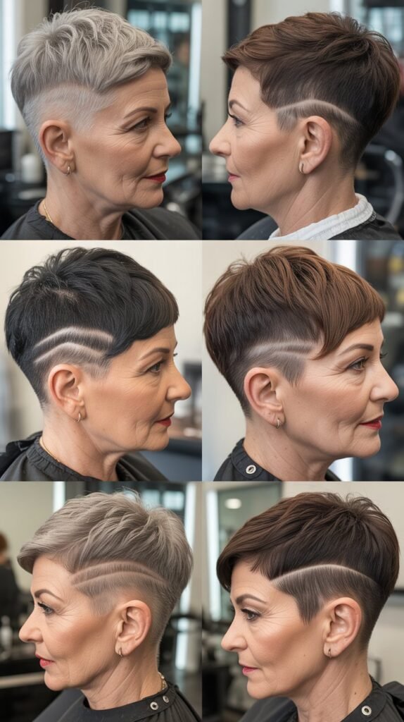Pixie with Temple Fade