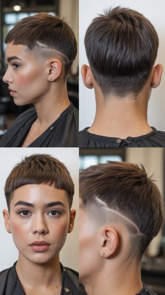 3. Pixie Cut with Tapered Sides and Back