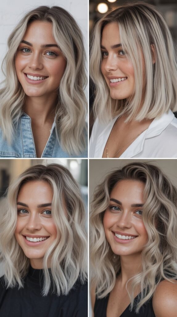 Platinum Blonde Highlights with Proper Toning