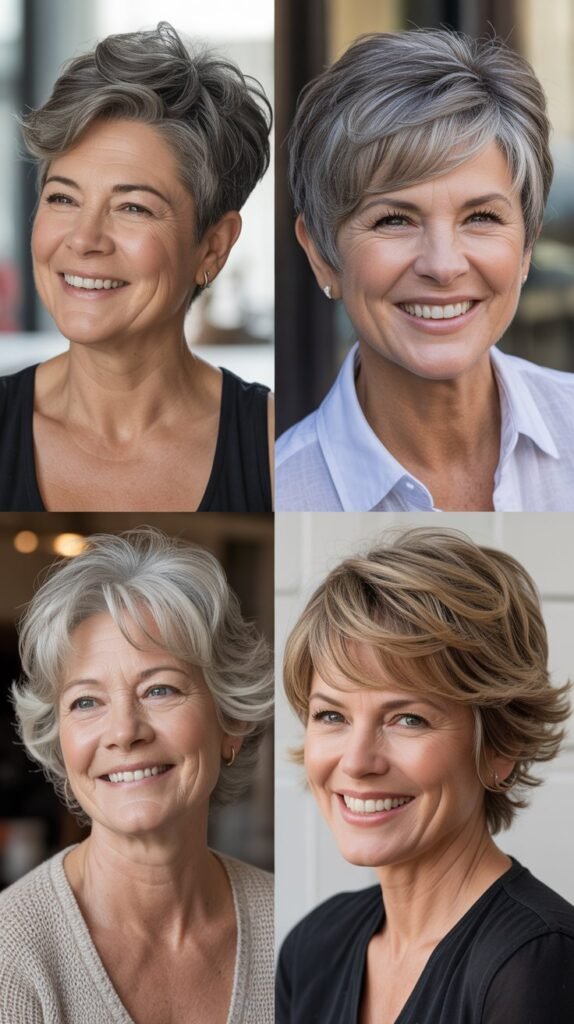  Swept-Back Pixie with Height