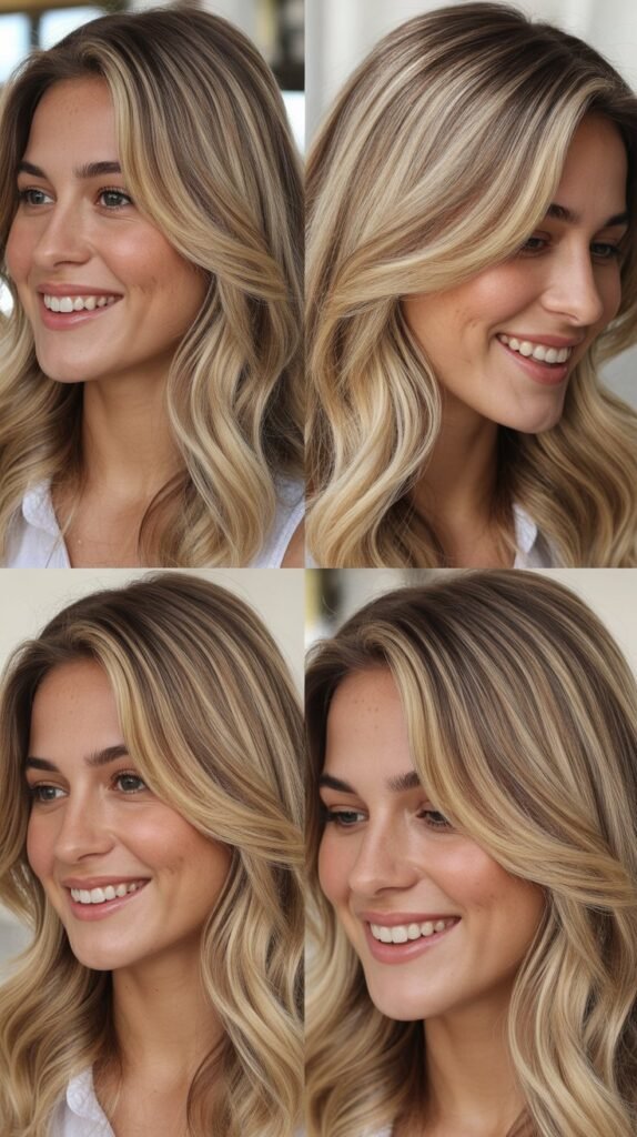 Blonde Balayage Money Piece Combination