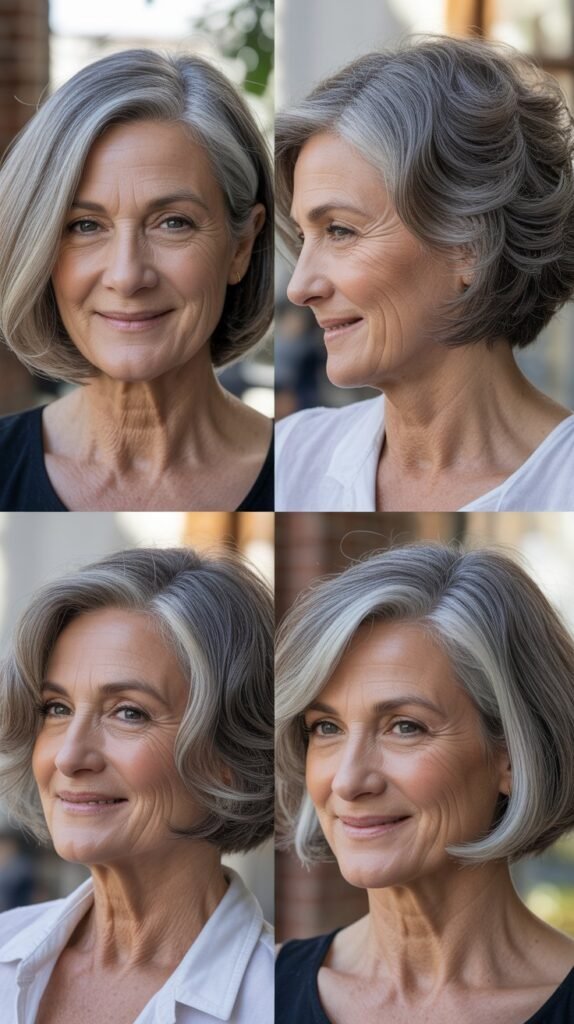 Side-Parted Sleek Bob