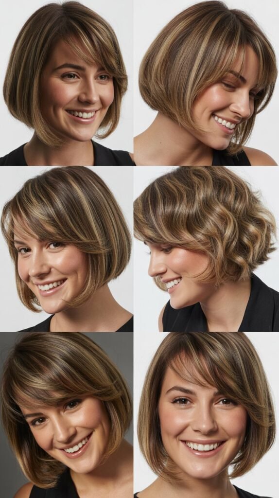  Precision Bob with Long Straight-Cut Bangs