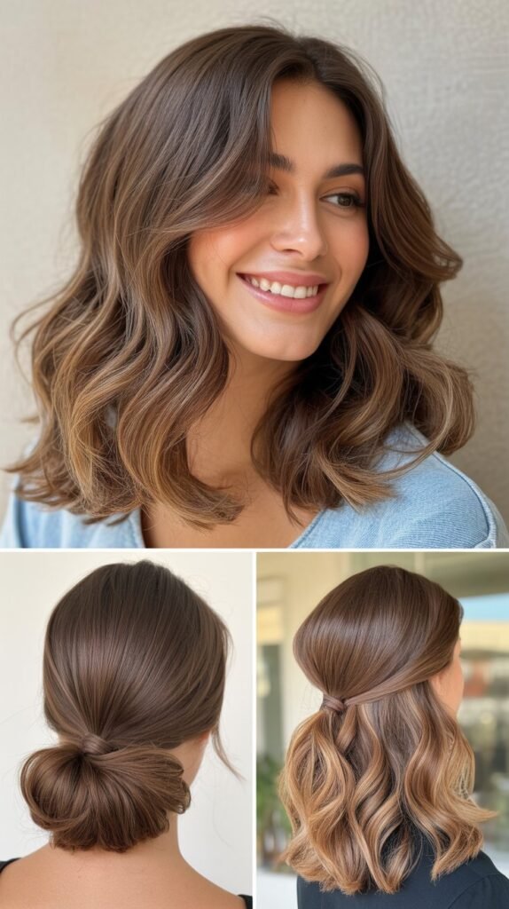  Mocha Brown with Butterscotch Balayage