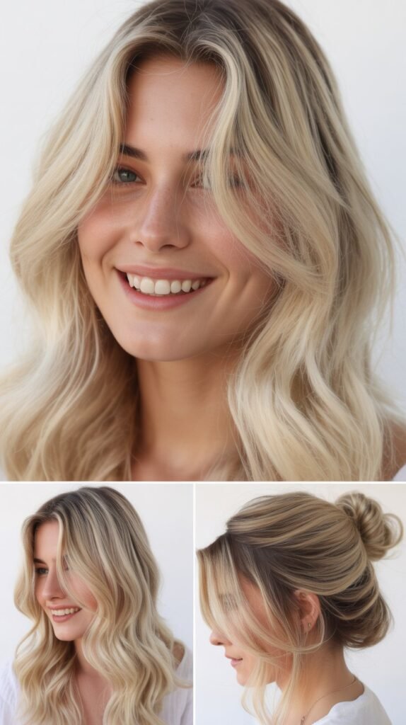 Pearly Blonde Balayage