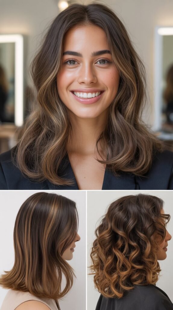 Reverse Balayage for Brown Hair