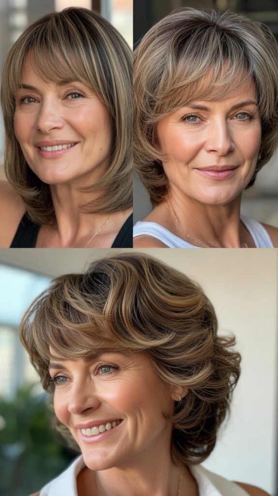 Razor-Cut Bangs with Razor-Cut Layers